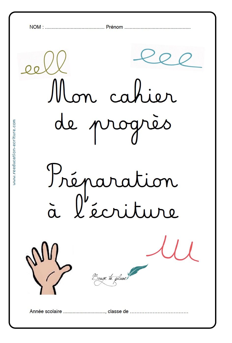 Cahier de progression en maternelle