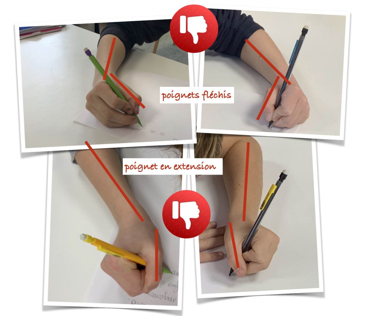 Savoir observer et corriger la tenue de crayon