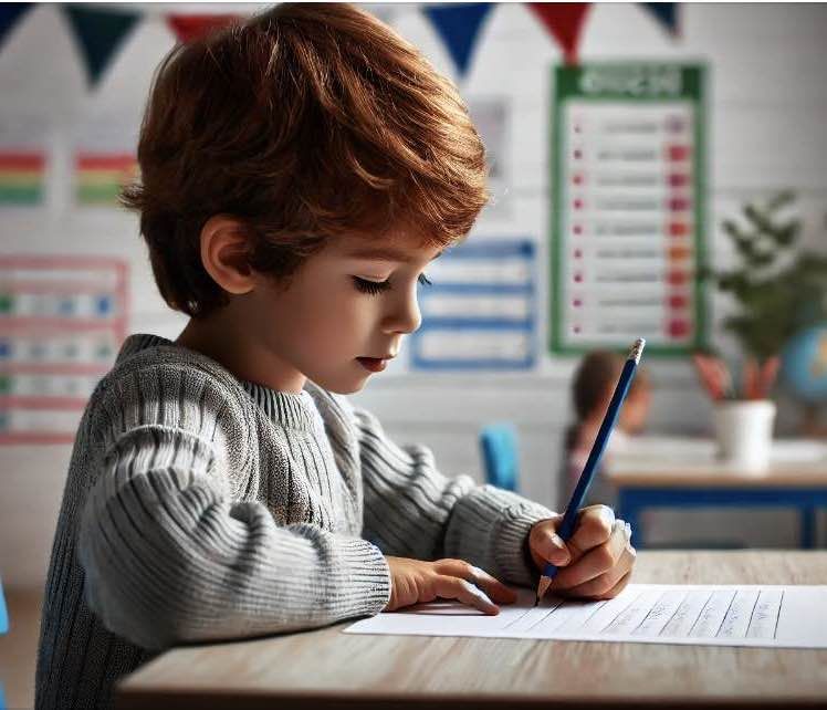 enfant gaucher qui écrit enfant gaucher qui écrit