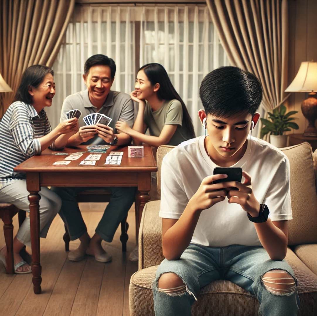 ado disconnecté à sa famille