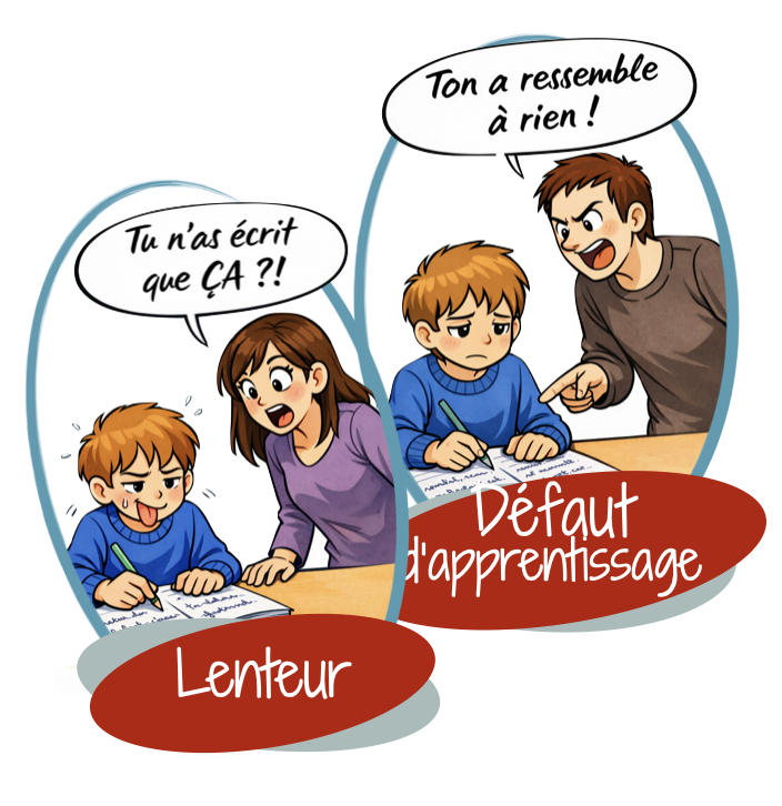 lenteur et d&eacute;faut d'apprentissage